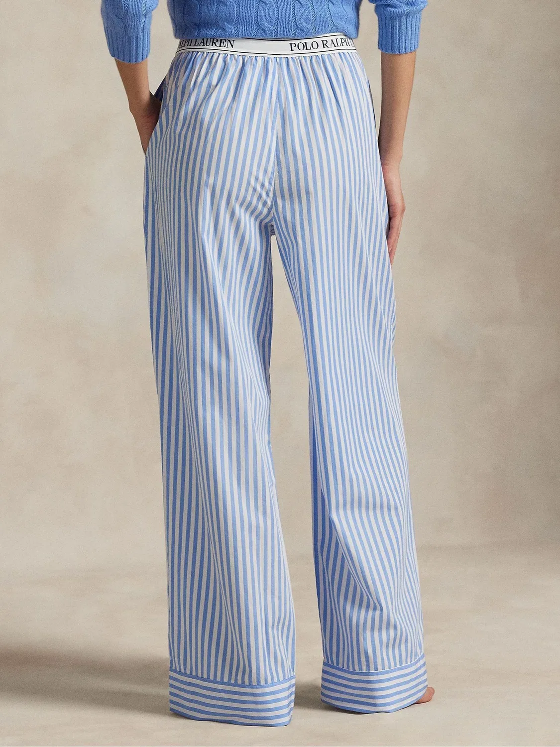 Пижамные брюки, свободная посадка, Sleep Pyjamas Polo Ralph Lauren, синий — фото 2