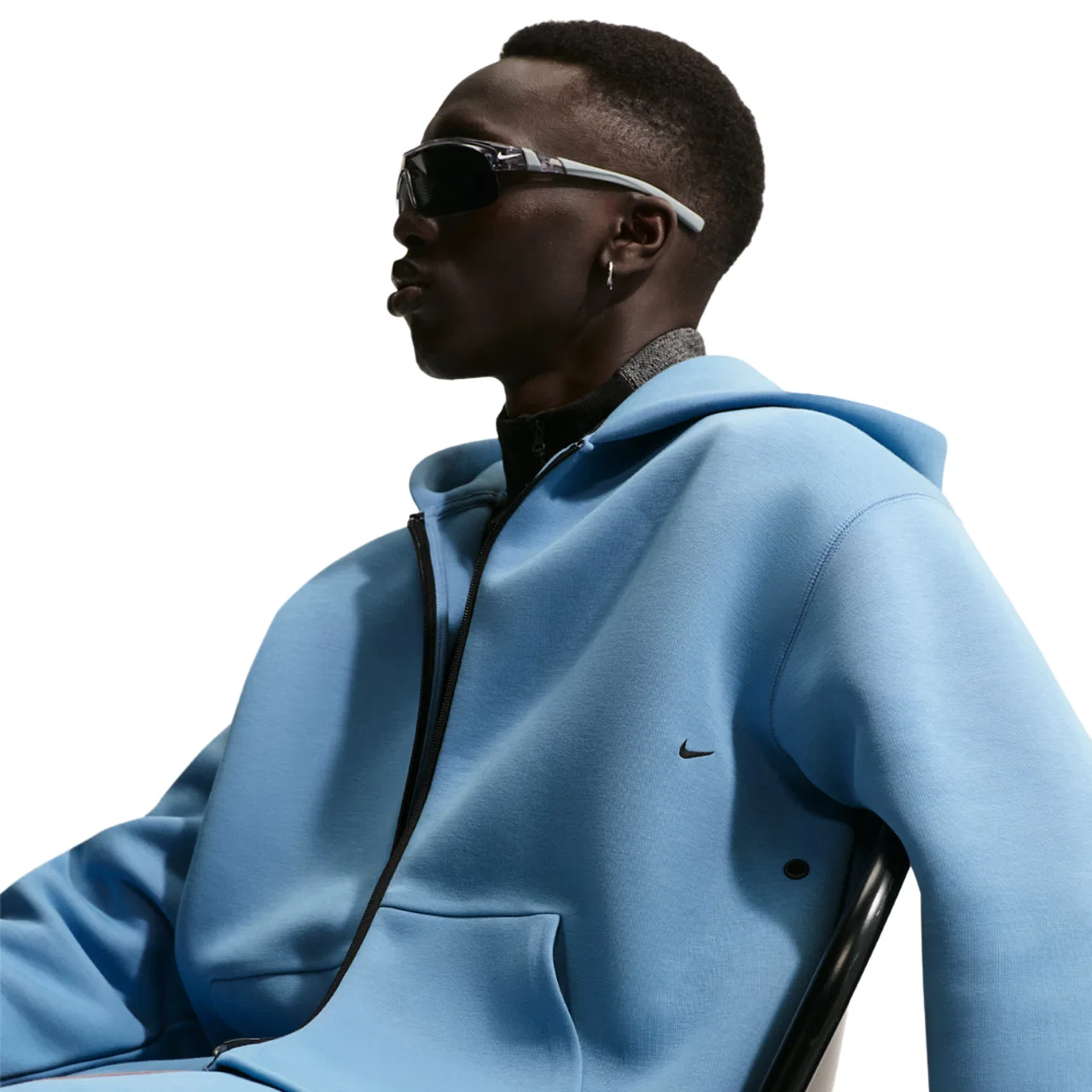 Мужская куртка Tech Fleece Ergo Full-Zip Nike, цвет Work Blue/Black — фото 3