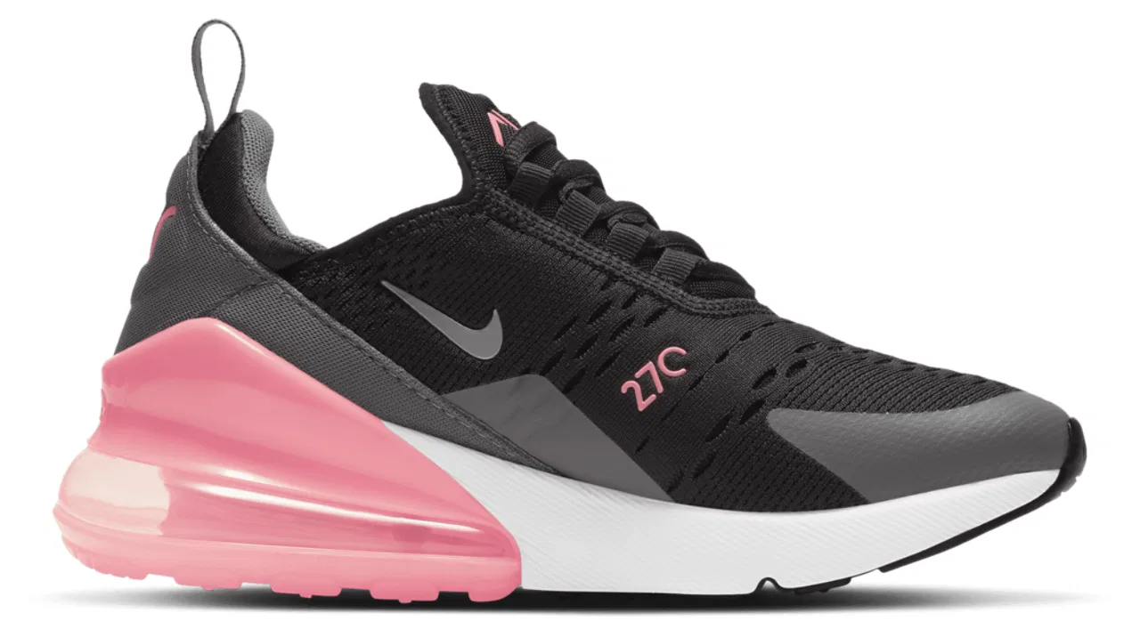 Кроссовки для мальчиков Air Max 270 Nike, цвет Black/Metallic Silver/Smoke Grey