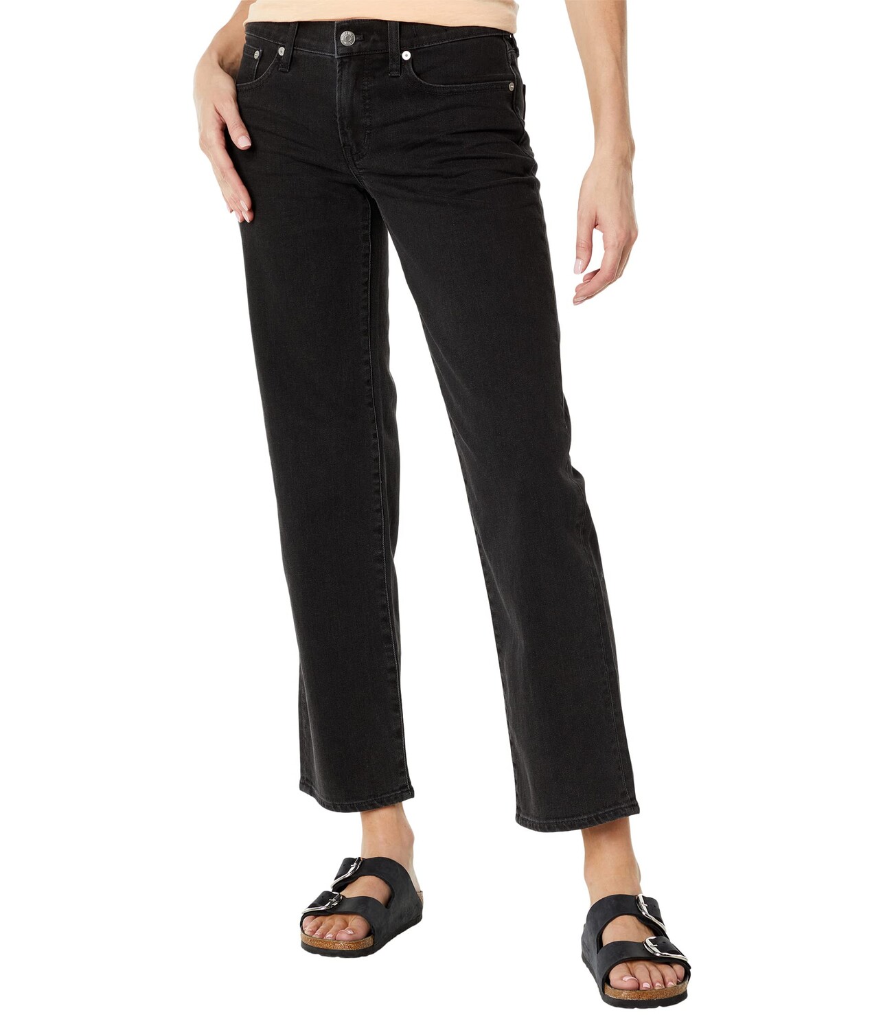 

Джинсы Madewell, The Low-Rise Perfect Vintage Straight Jean in Lunar Wash