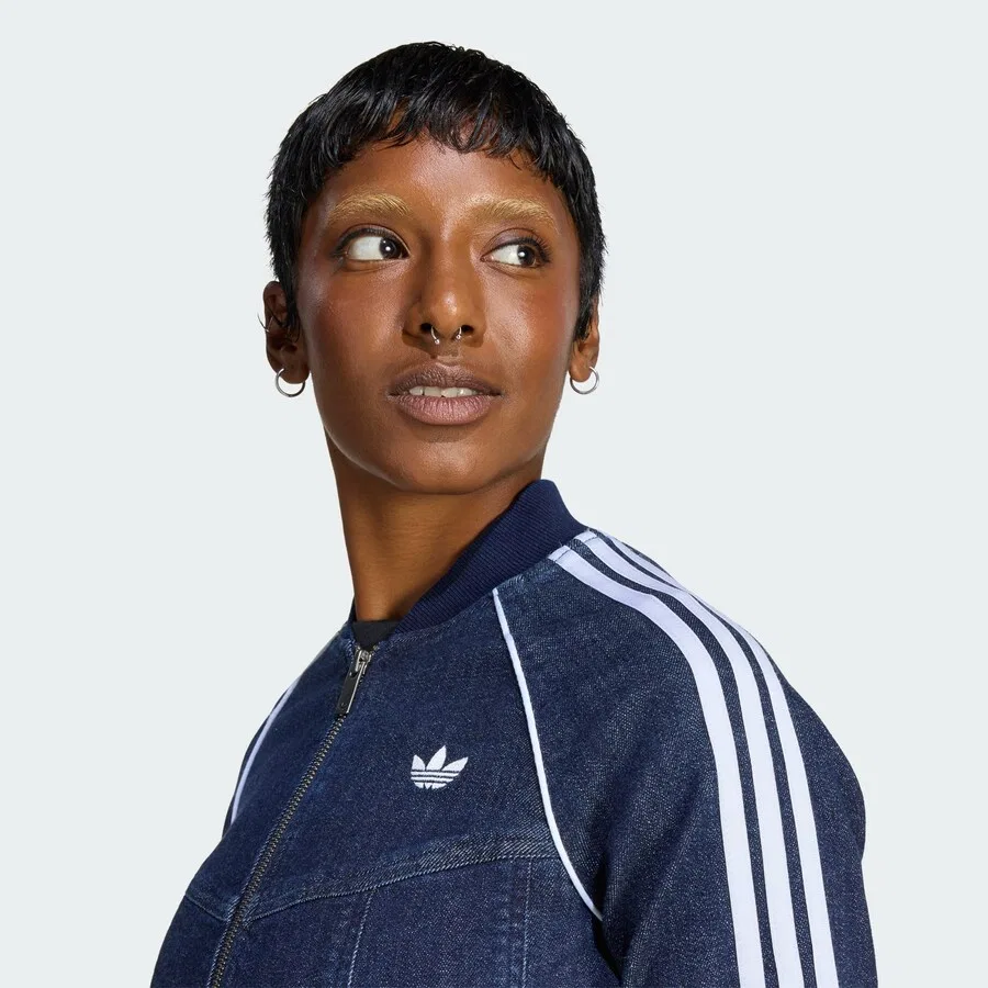 Куртка ADIDAS ORIGINALS Between-Season 'Superstar' из синего денима — фото 3