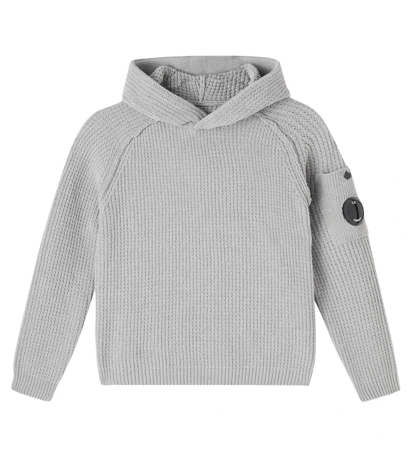 Худи хлопковое C.P. Company Kids, серый