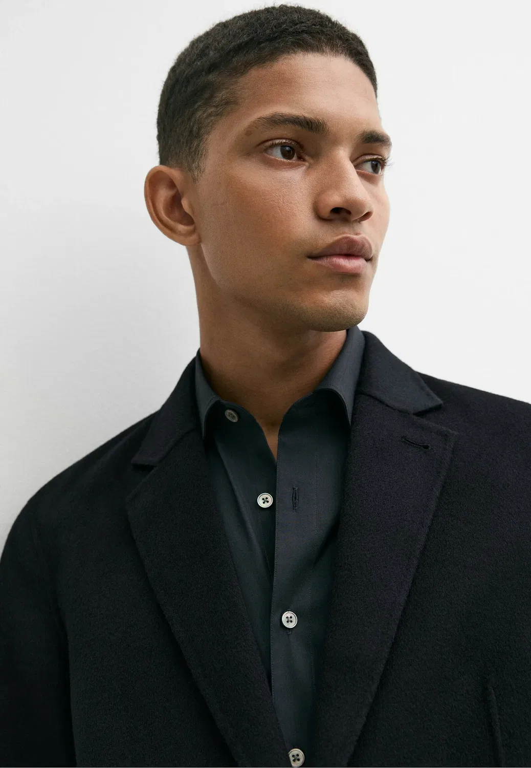 Двусторонний пиджак из шерстяной смеси - блейзер Massimo Dutti, Dark Blue — фото 4