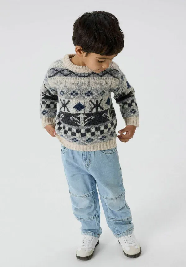 Джемпер из полиэстера Knitted regular fit Name It Cloud Dancer