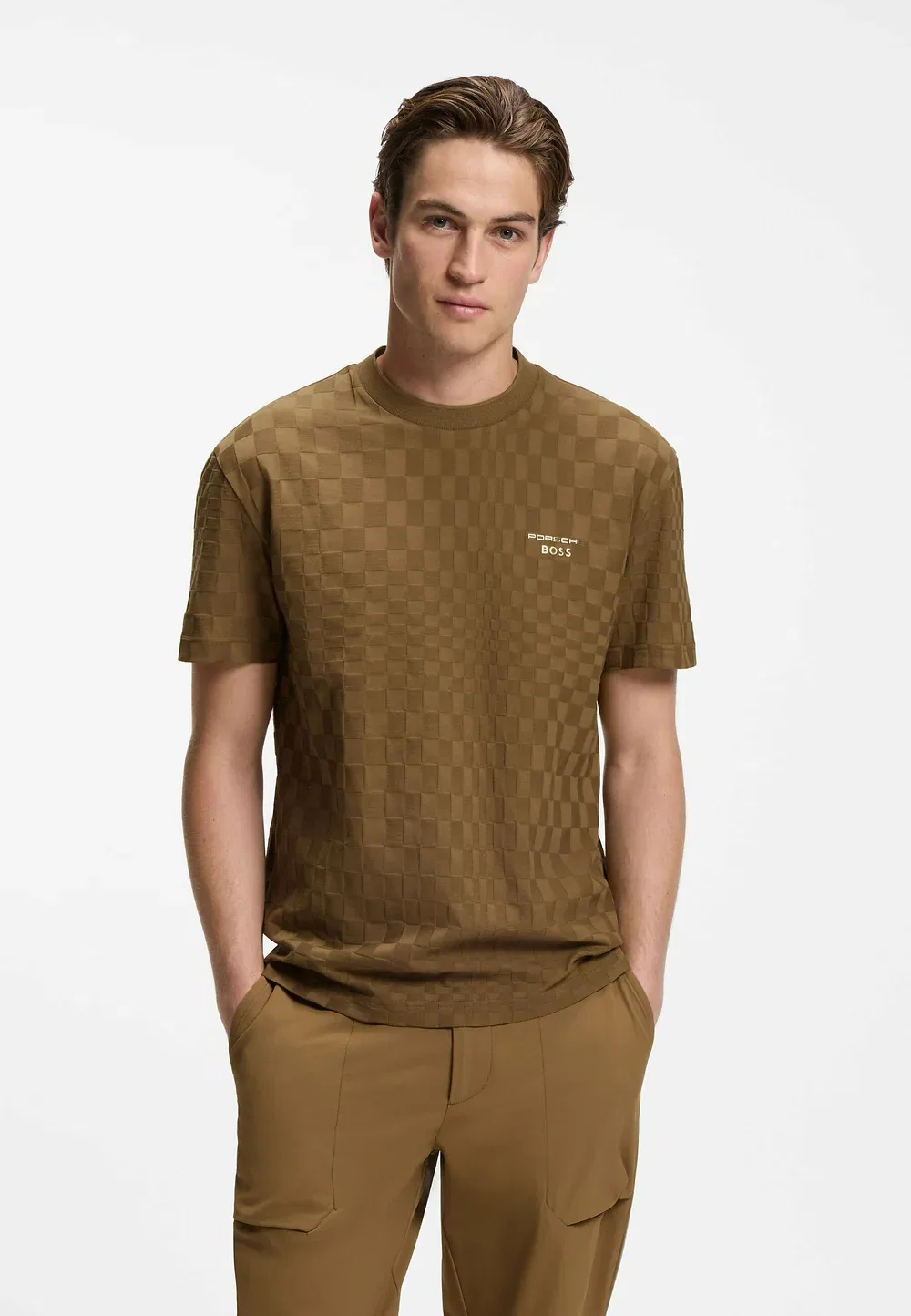 Футболка с принтом Boss, Brown Nine