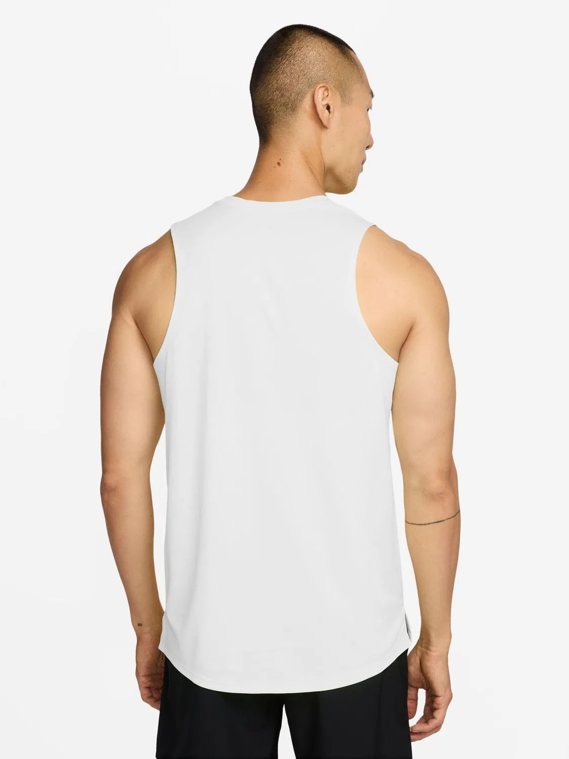 Майка беговая Miler Dri-FIT Nike, белый — фото 2