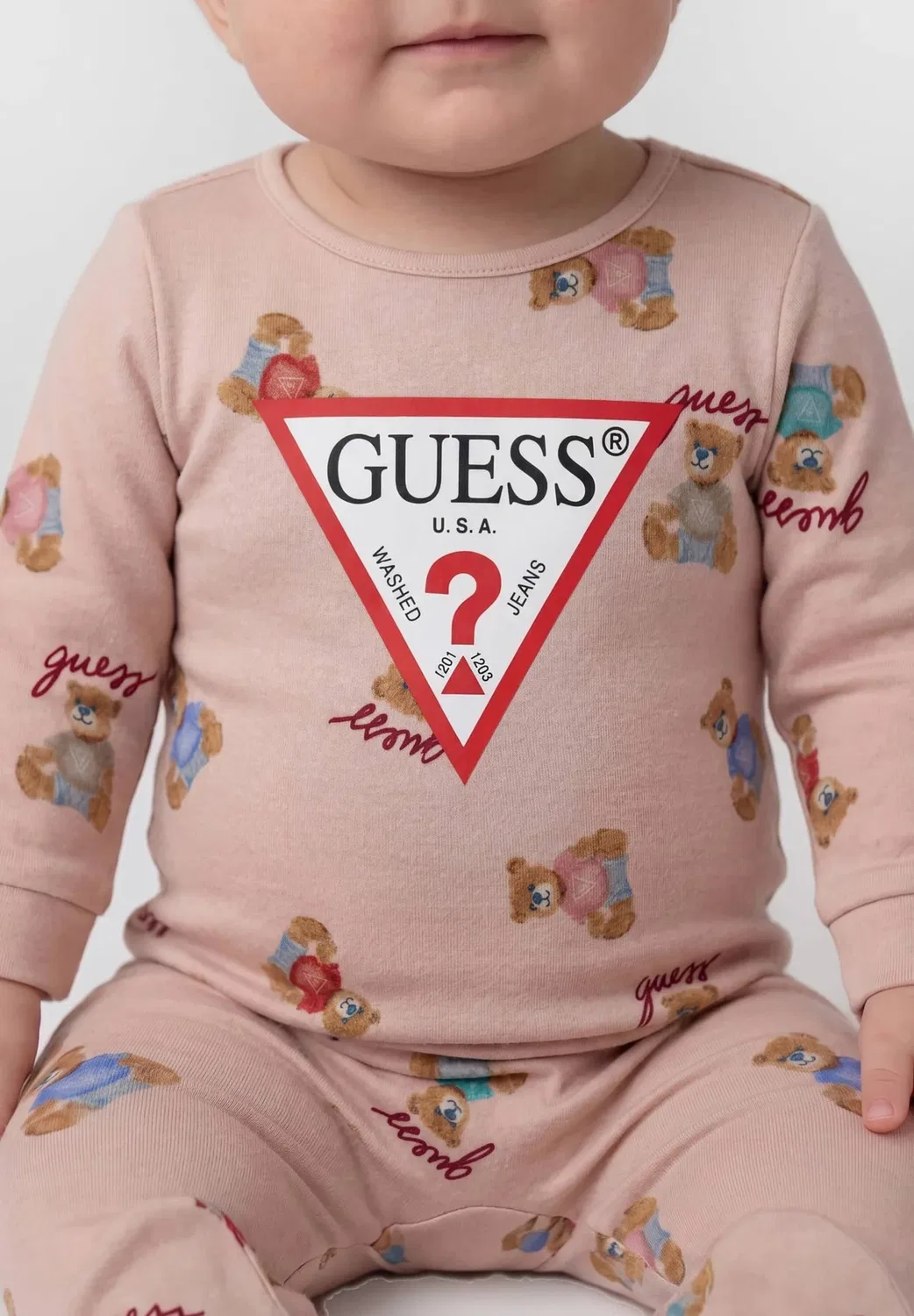 Комбинезон из трикотажа унисекс - пижама Guess, Unisex Bear Gj