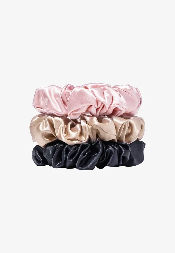 Резинки для волос шелковые, комплект из 3 штук Pure silk large scrunchies Slip, Multi, мультиколор — фото 4