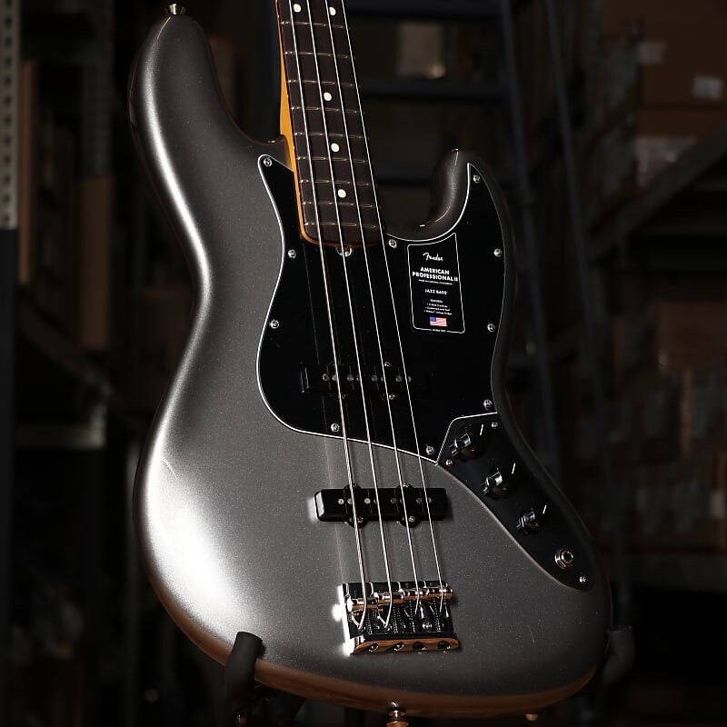 

Бас-гитара Fender American Professional II Jazz Bass, гриф из палисандра, Mercury American Professional II Jazz Bass with Rosewood Fretboard