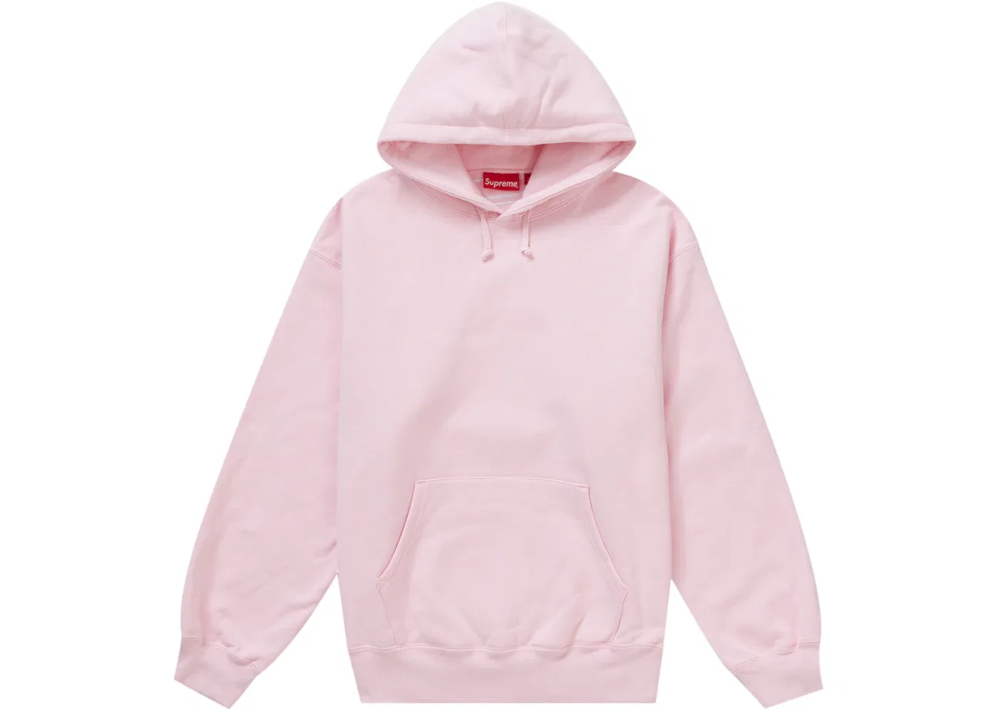 Мужской худи с сатиновой аппликацией Supreme Satin Appliqué Hooded Sweatshirt (FW23), Light Pink — фото 2