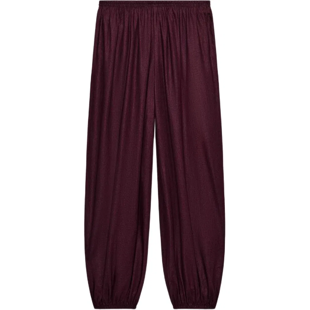 Женские брюки свободного кроя с принтом Eggplant Purple ZARA, Eggplant Purple — фото 3