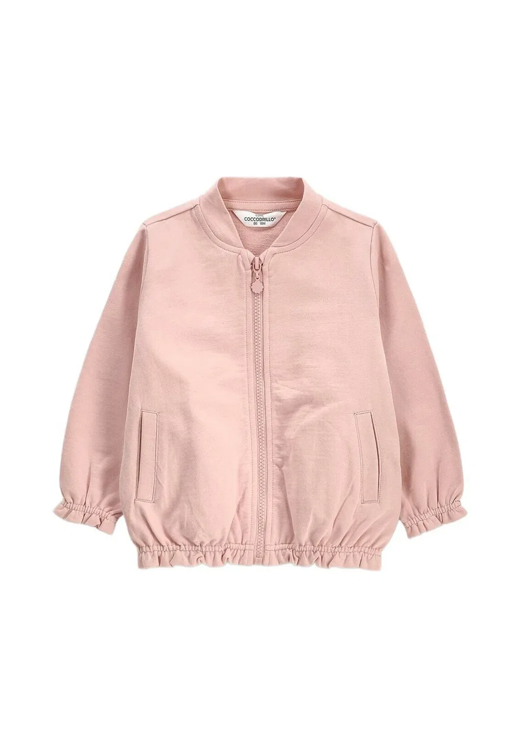 Bluza - толстовка на молнии Coccodrillo, Light Pink