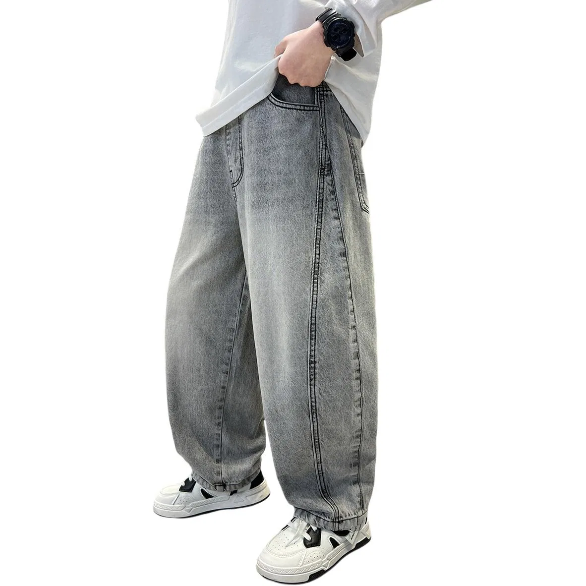 Детские джинсы уличного стиля Lanza, Gray