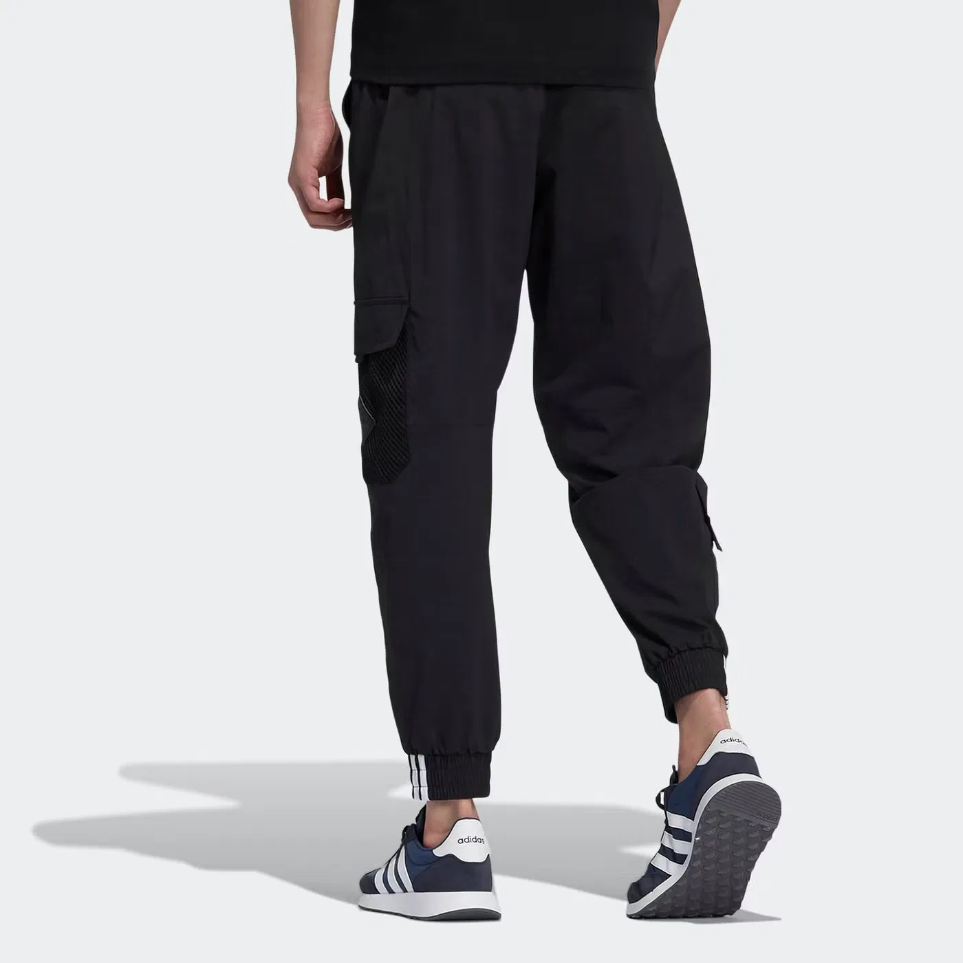 Штаны спортивные с карманами Neo CG TP1 Adidas, черный — фото 3