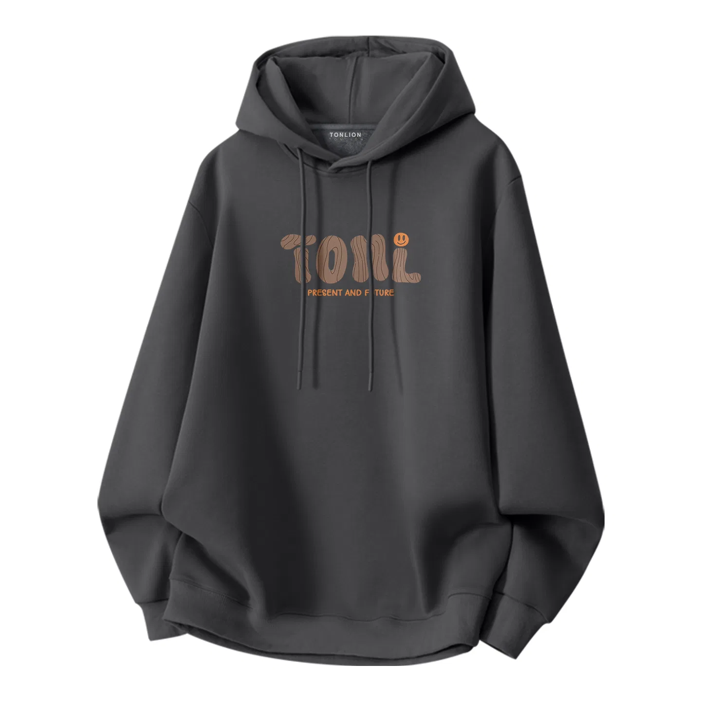 Детский худи с принтом Coffee Pattern Tonlion, Heather Navy