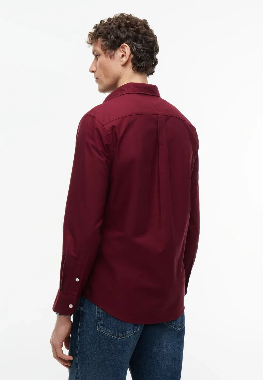 Рубашка Solid heritage oxford rf - рубашка Tommy Hilfiger, Burgundy/Burgundy Solid — фото 3
