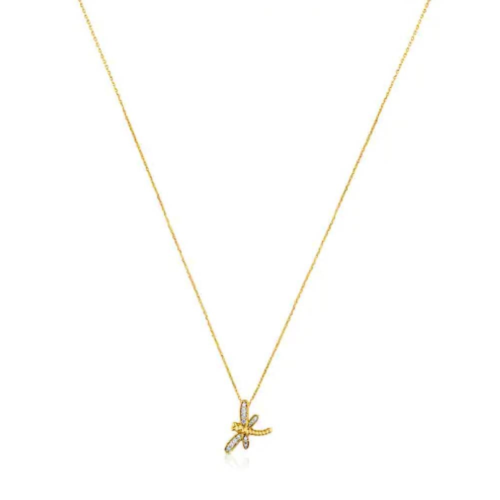 

Колье с подвеской Tous Bera Dragon Fly Motif, золото/бриллианты