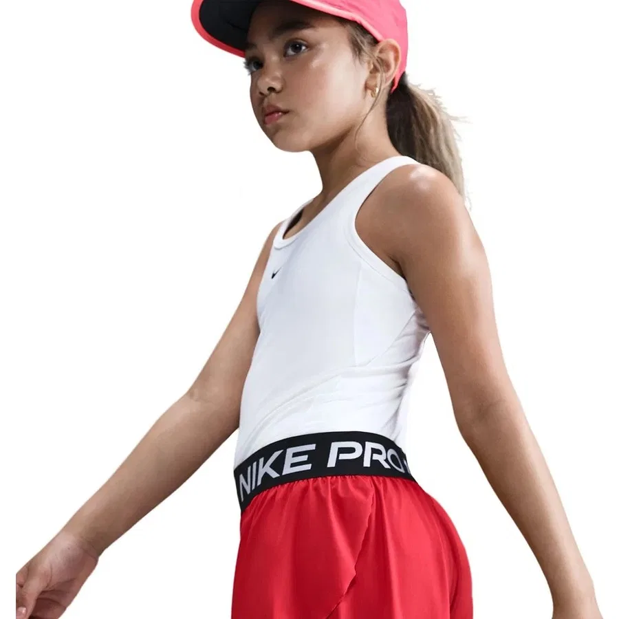 Детские спортивные шорты 2-в-1 с леггинсами Nike Pro Dri-FIT, Красный — фото 3