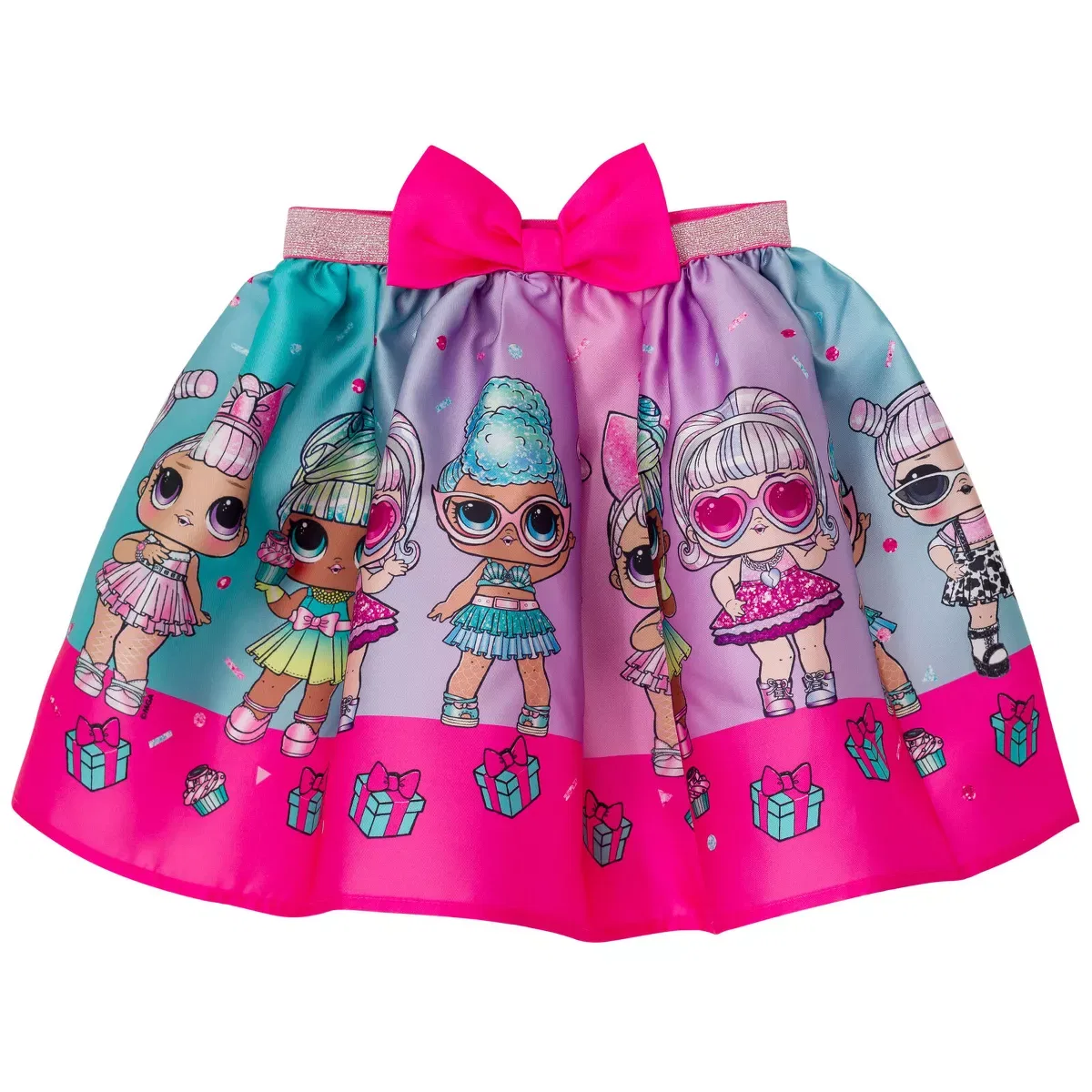 Детский комплект для девочек с принтом Aqua Opal Q.T. Pearl Q.T. L.O.L. Surprise!, Present Surprise — фото 4