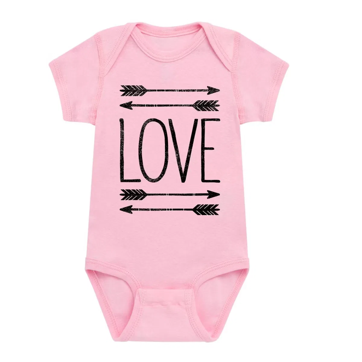 Боди-комбинезон с принтом Love Arrows Instant Message, Light Pink