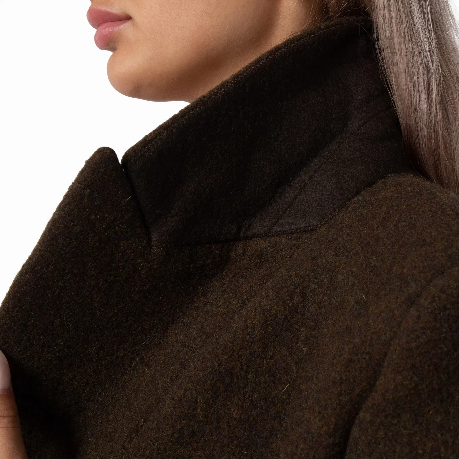 Пальто однобортное шерстяное с застежкой-молнией Single-Breasted Wool Zip Tailored Coat Burberry, Kindle Melange — фото 2