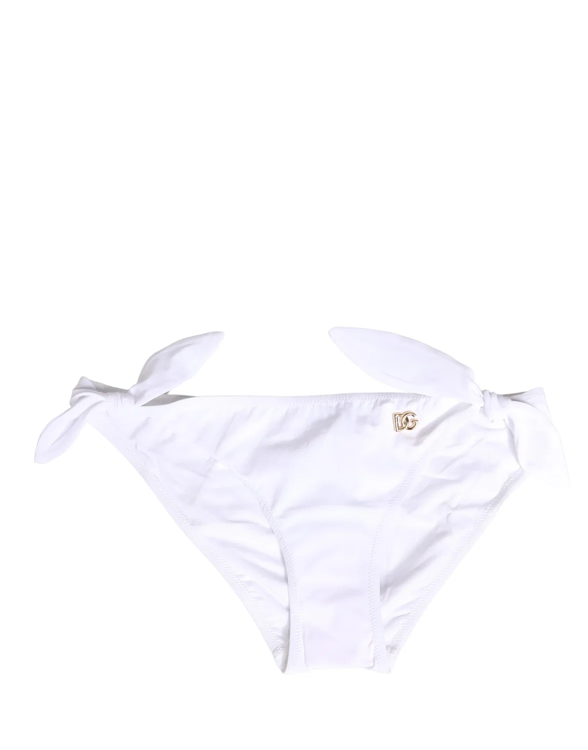 Женские плавки бикини с логотипом DG Logo Plaque Dolce & Gabbana, White