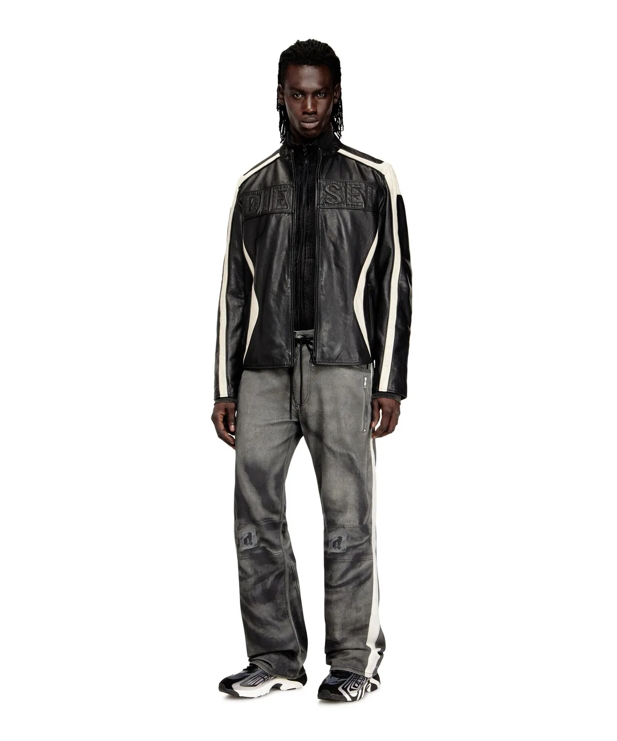 Мужские джинсовые джоггеры с принтом 2080 D-REEL JOGG DIESEL, Black — фото 4