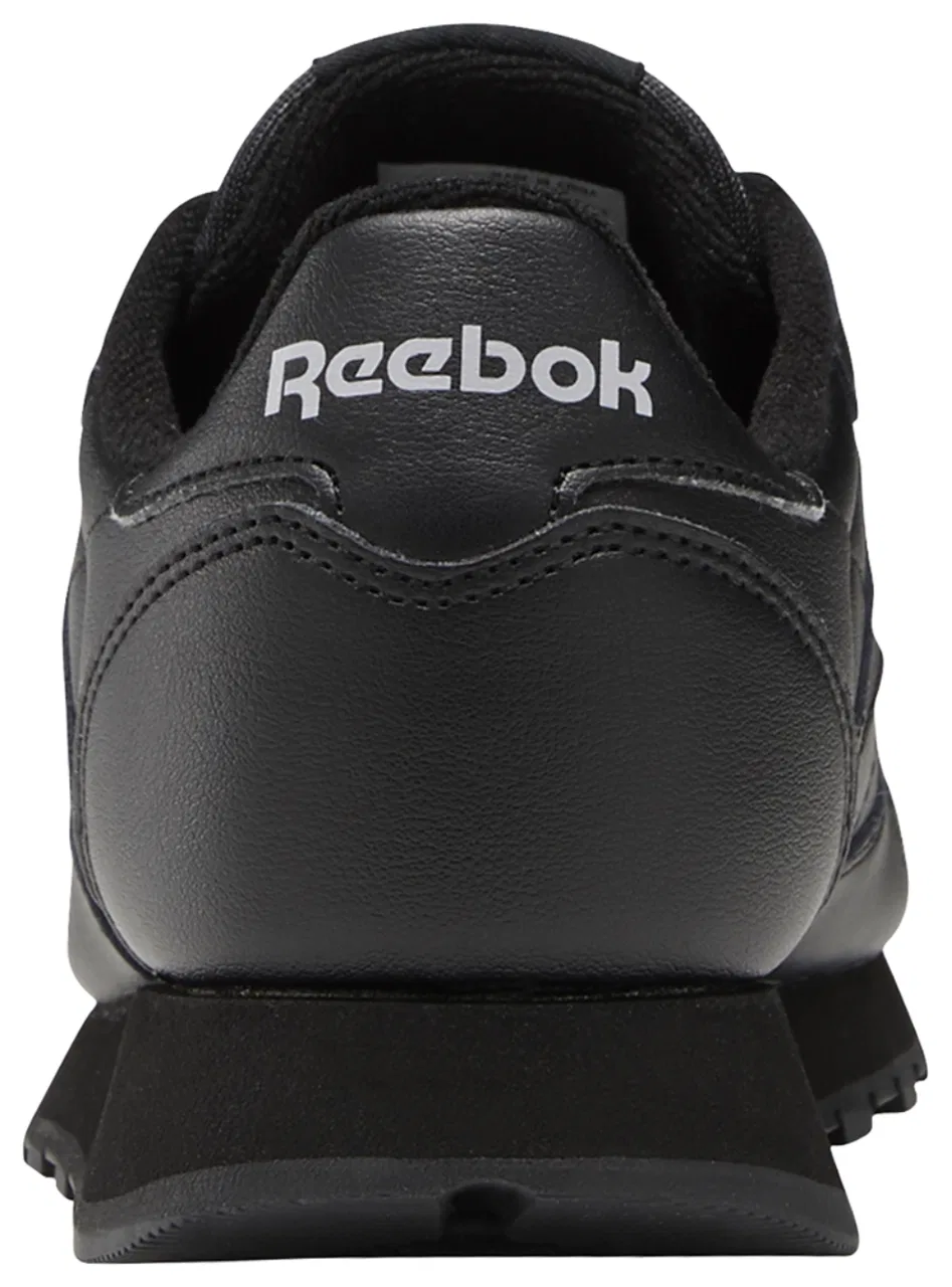 Кроссовки Reebok Classic Leather для мальчиков, кожаный верх, черный — фото 3