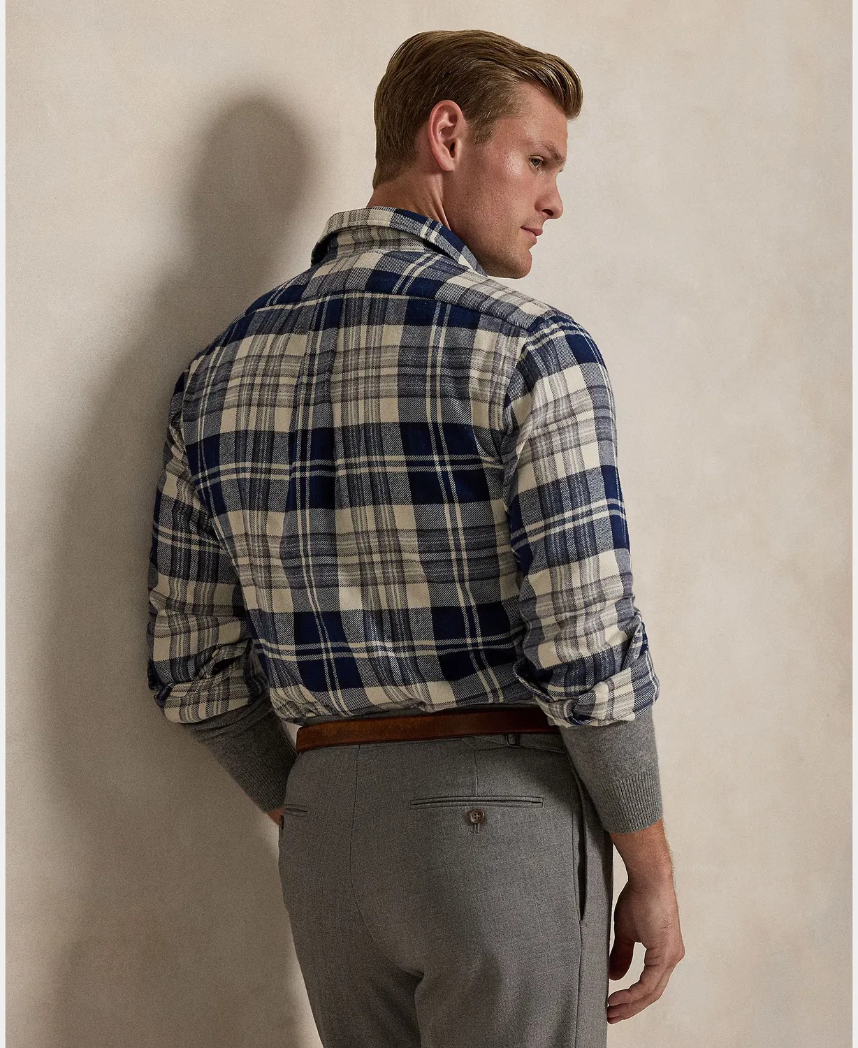 Мужская рубашка классического кроя, Franela Cepillada Fit, Polo Ralph Lauren, мультиколор — фото 2