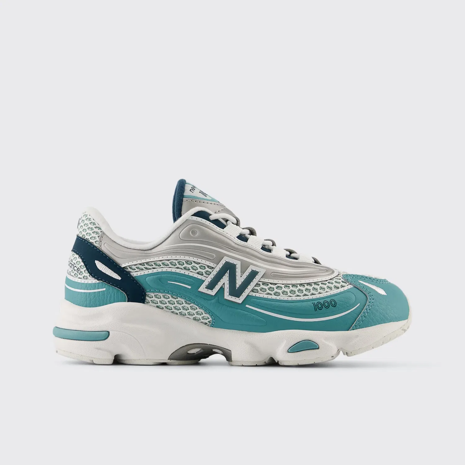 Детские кроссовки для мальчиков на шнурке 1000 New Balance, Серый / Синий
