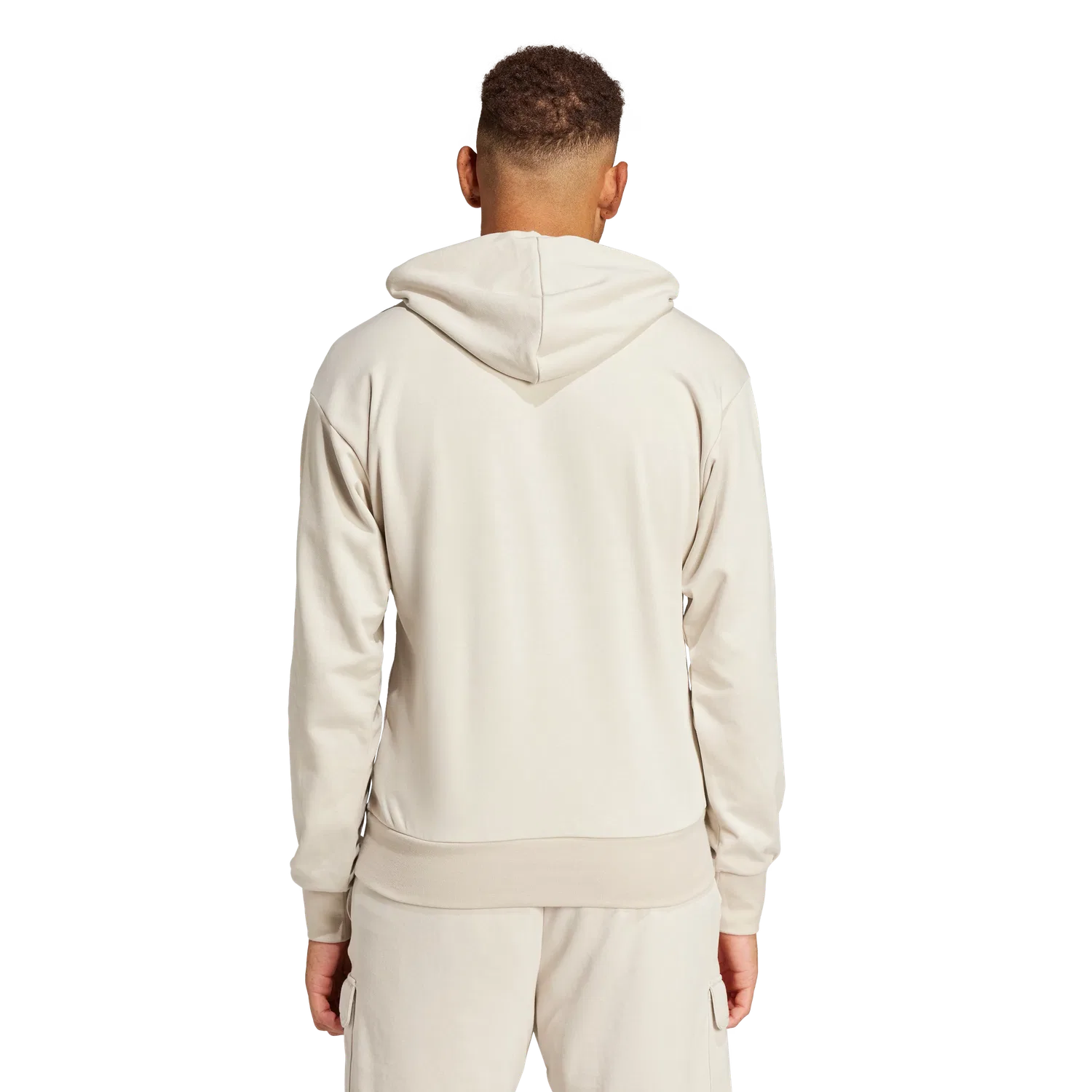 Мужское худи с капюшоном Adidas, бежевый — фото 2