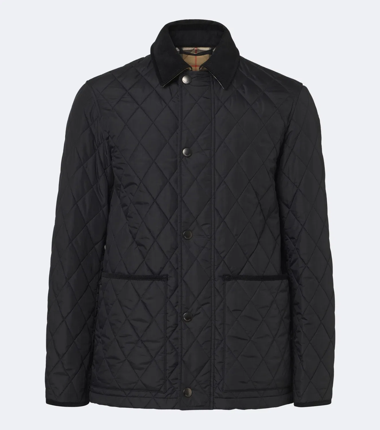 Стеганая куртка Haddington Burberry, черный