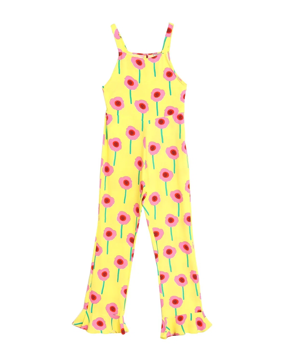 Детский комбинезон для девочек с цветочным принтом Stella Mccartney Kids, желтый