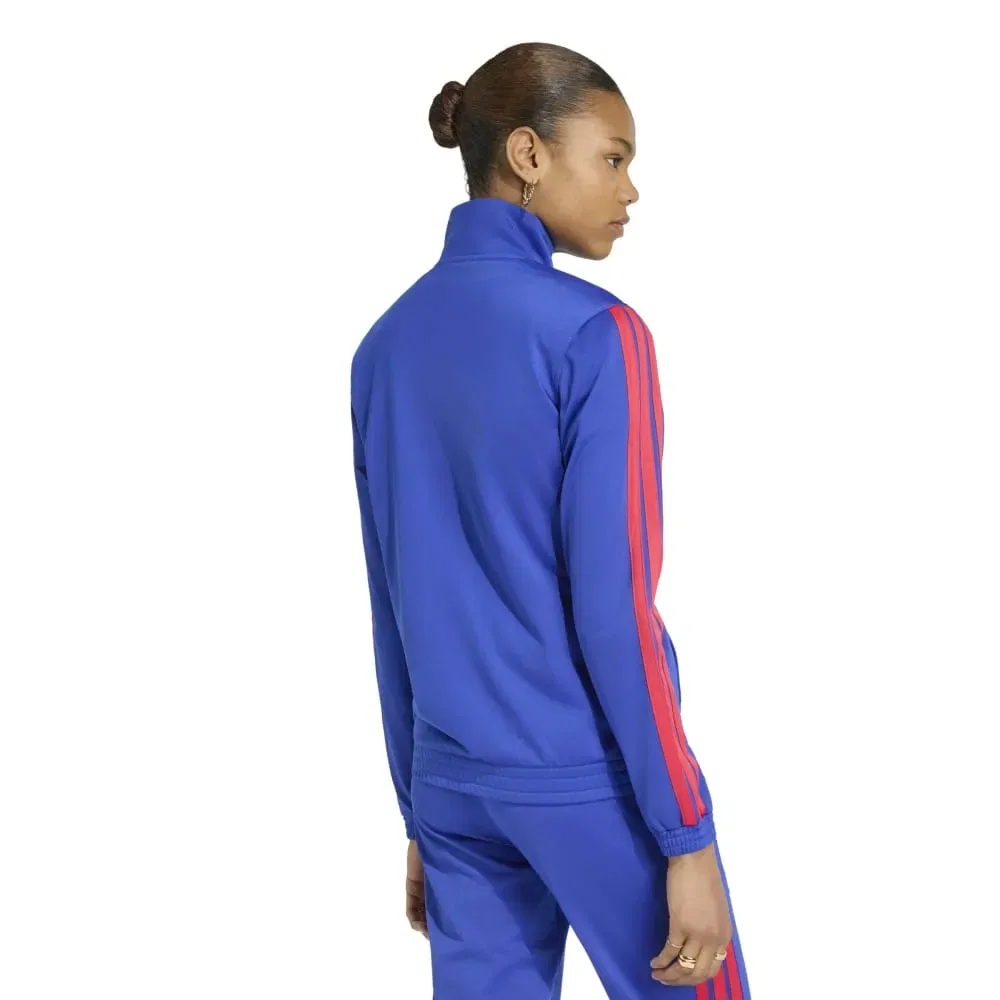 Женский свитшот с фулл-зип молнией Olympique De Lyon DNA Adidas, Blue — фото 2