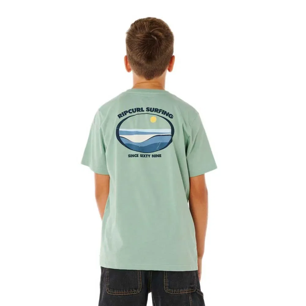 Футболка Streamline Lineup Rip Curl, зеленый — фото 2