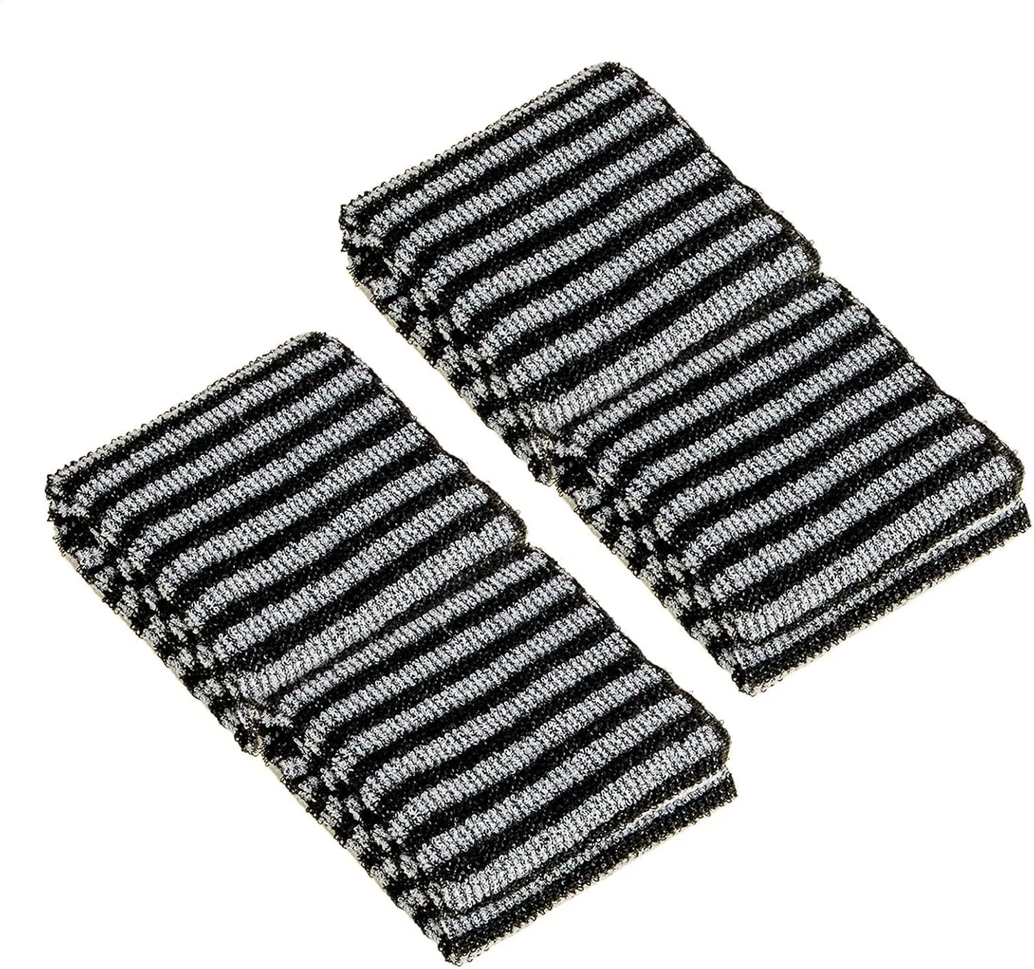 Мочалка эксфолиирующая, 2 шт, Black Generic