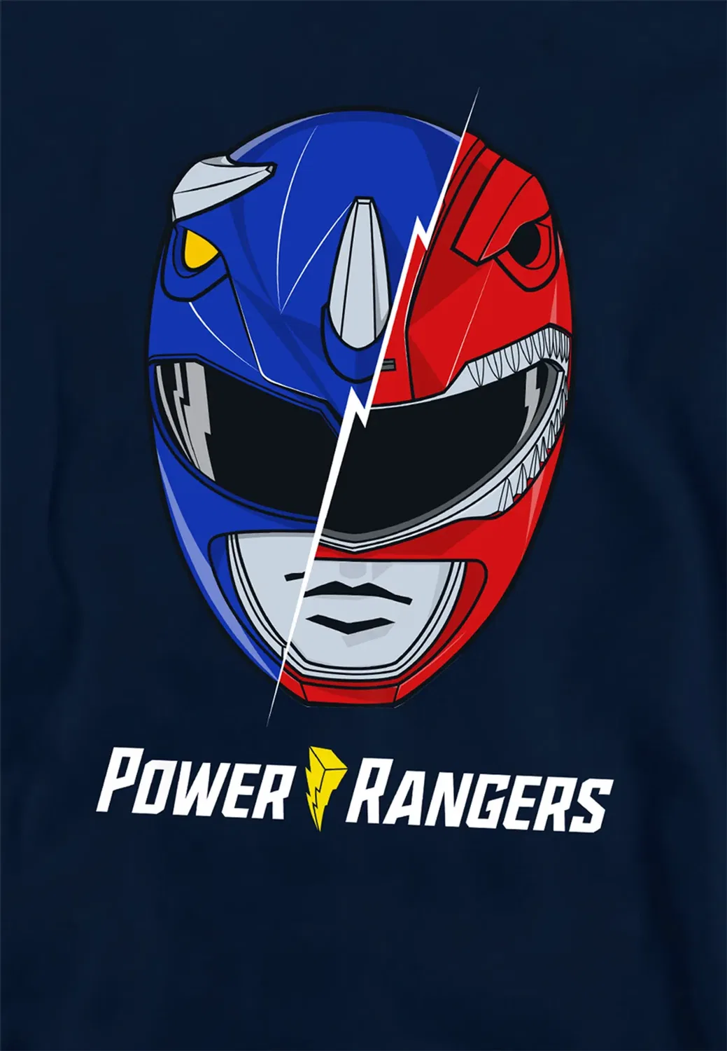 Детский худи Power Rangers Spliced Head Hasbro, Navy — фото 2