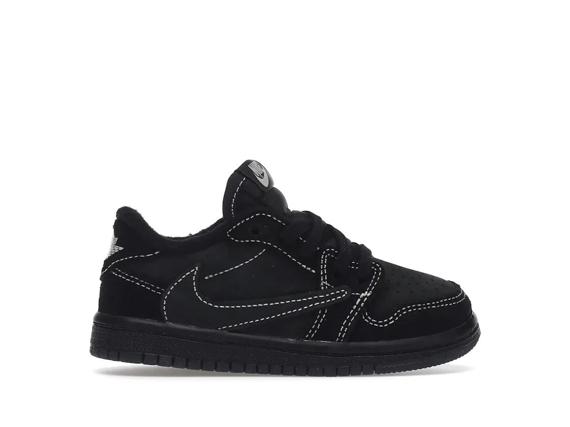 Детские кроссовки с низким верхом Jordan 1 Retro Low OG SP Travis Scott Black Phantom, Black/Phantom/Ale Brown/Racer Blue/Team Orange