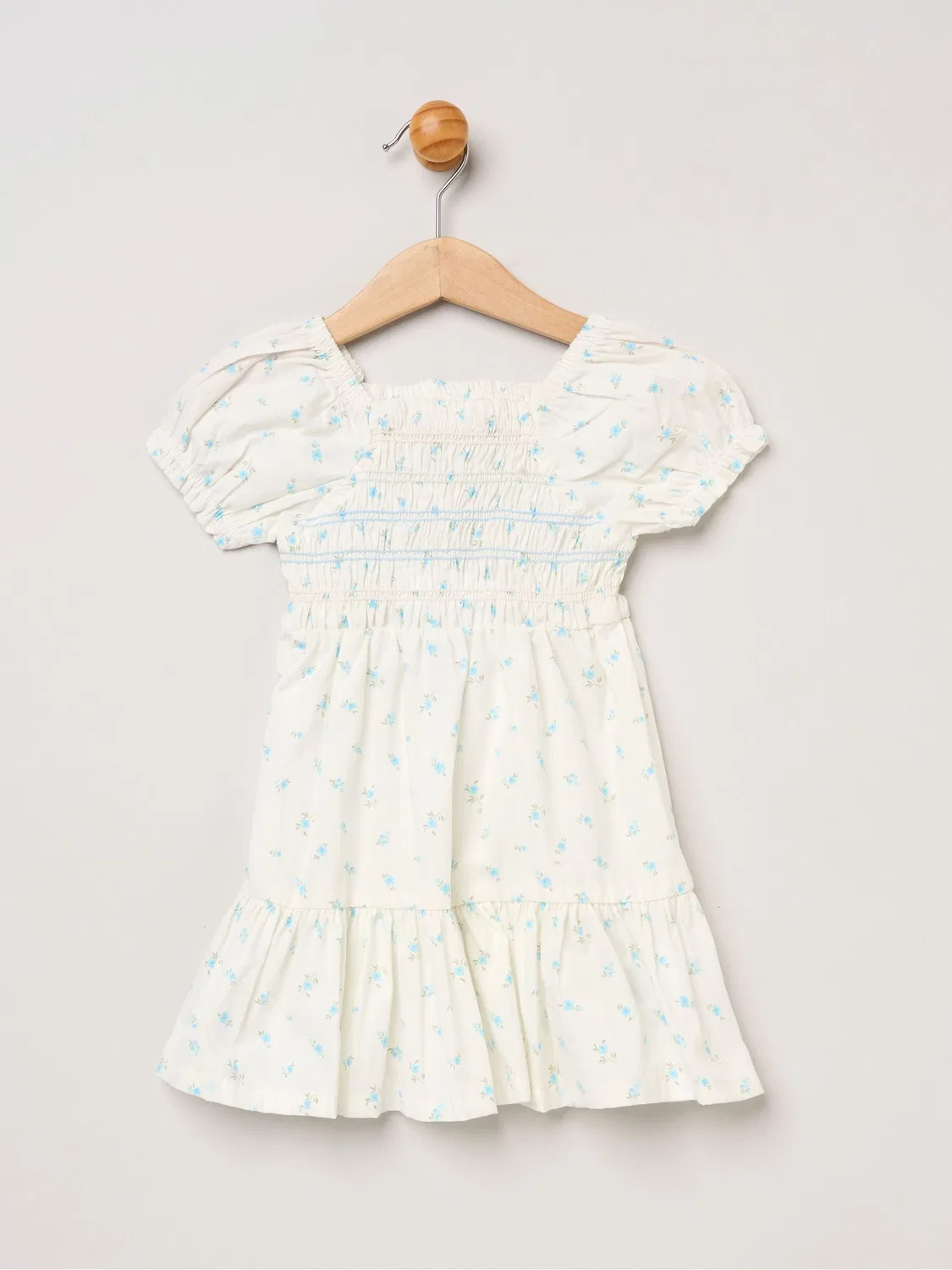 Платье с вышивкой Miss Blue Ditsy Smocked Miss, синий — фото 2