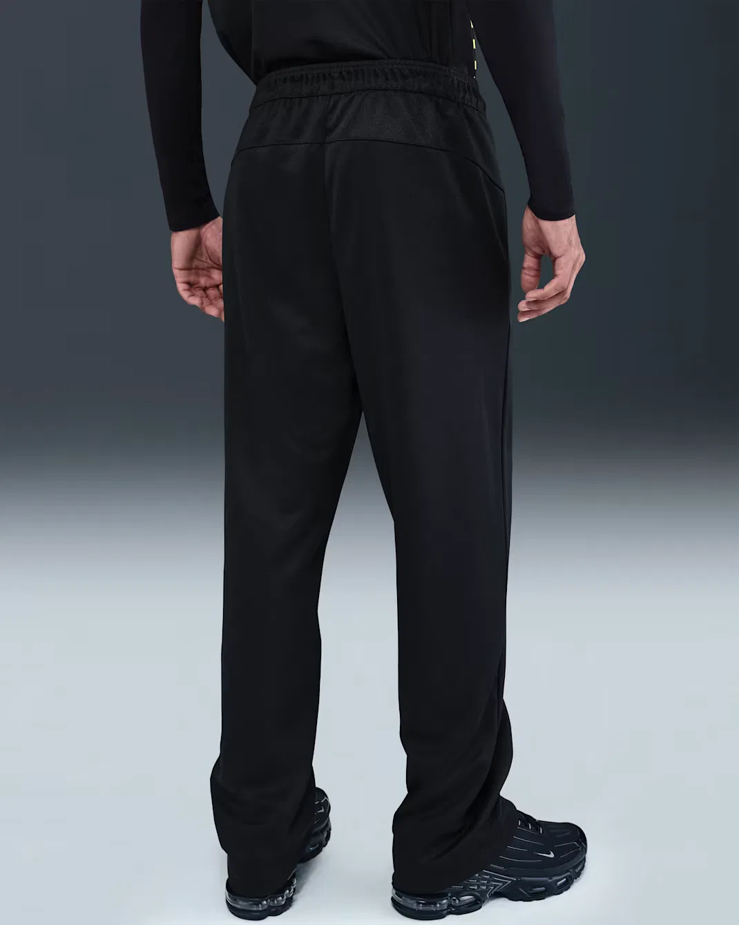 Мужские спортивные брюки из полиэстерового трикотажа Nike Sportswear Air, Black/Black — фото 3