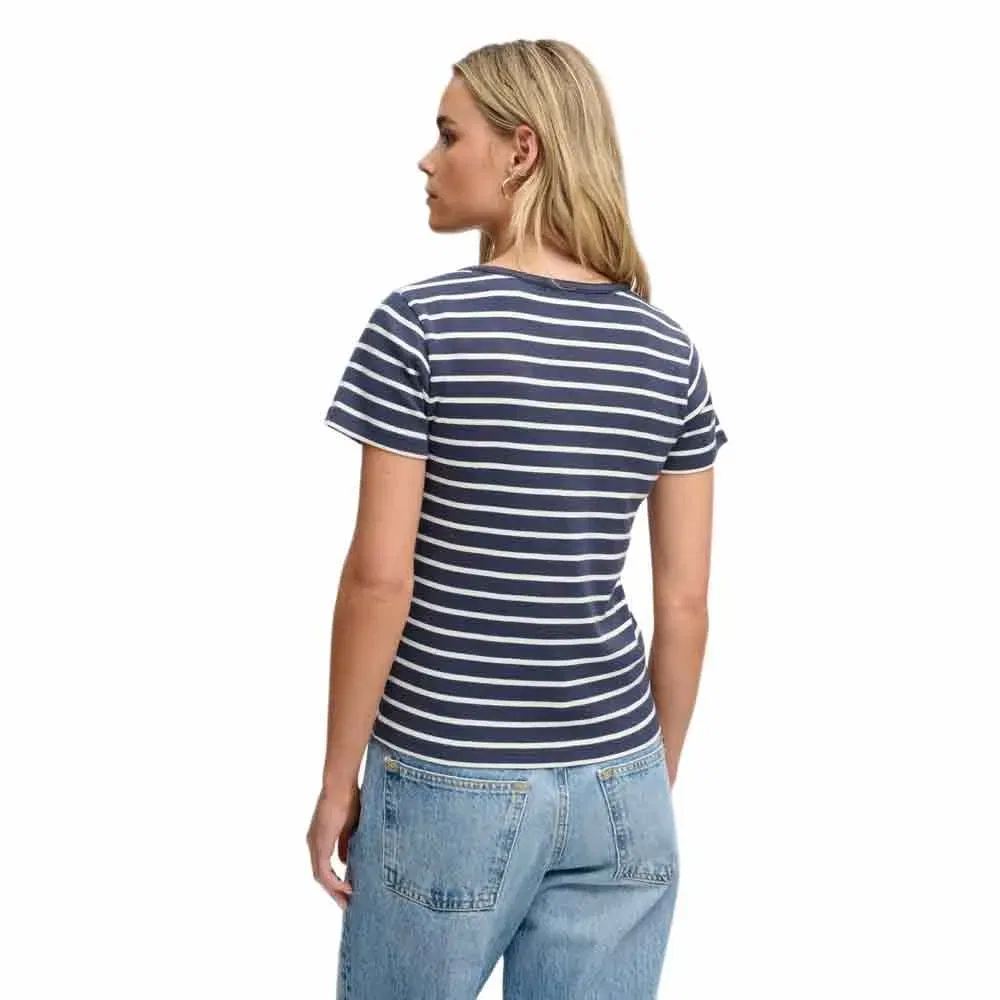 Женская футболка с принтом Athletic Essential Button Down Superdry, Blue — фото 2