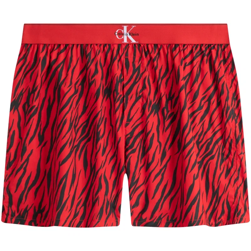 Мужские боксеры с принтом Calvin Klein, 2K9-Red Base with Pattern