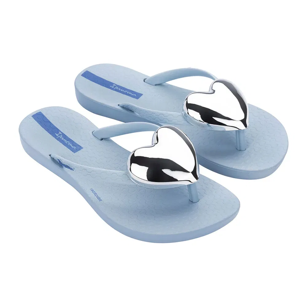 Детские шлепанцы для девочек с объемным сердцем Maxi Fashion II Ipanema, Blue
