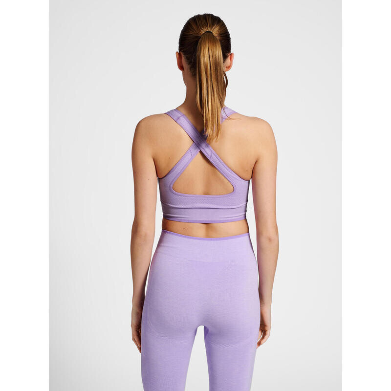

Женский спортивный топ Hummel, цвет lavendelblau/violett/violett