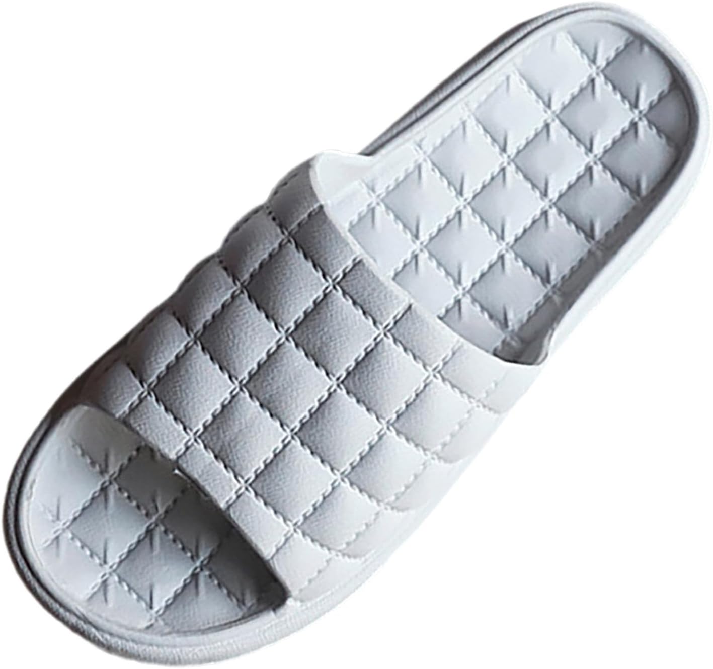 

Женские летние тапочки для ванной комнаты, мужские тапочки для пар, гостиничные тапочки с мягкой подошвой и блестящими вставками для женщин Generic, серый