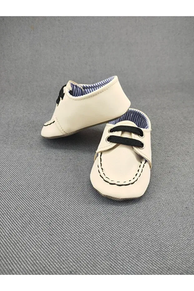 Детские туфли для мальчиков на плоской подошве Oscar Baby, Beige — фото 3