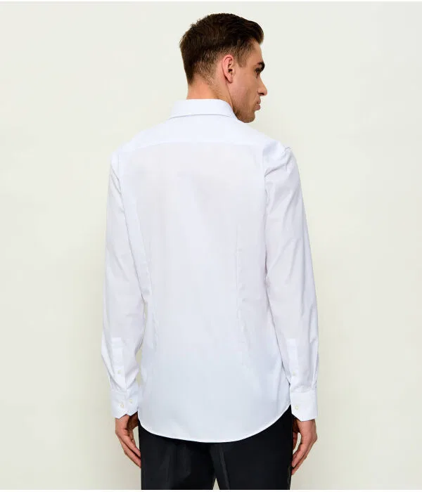 Мужская рубашка slim fit H-HANK-SP-B1-C1-261 BOSS, белый — фото 3