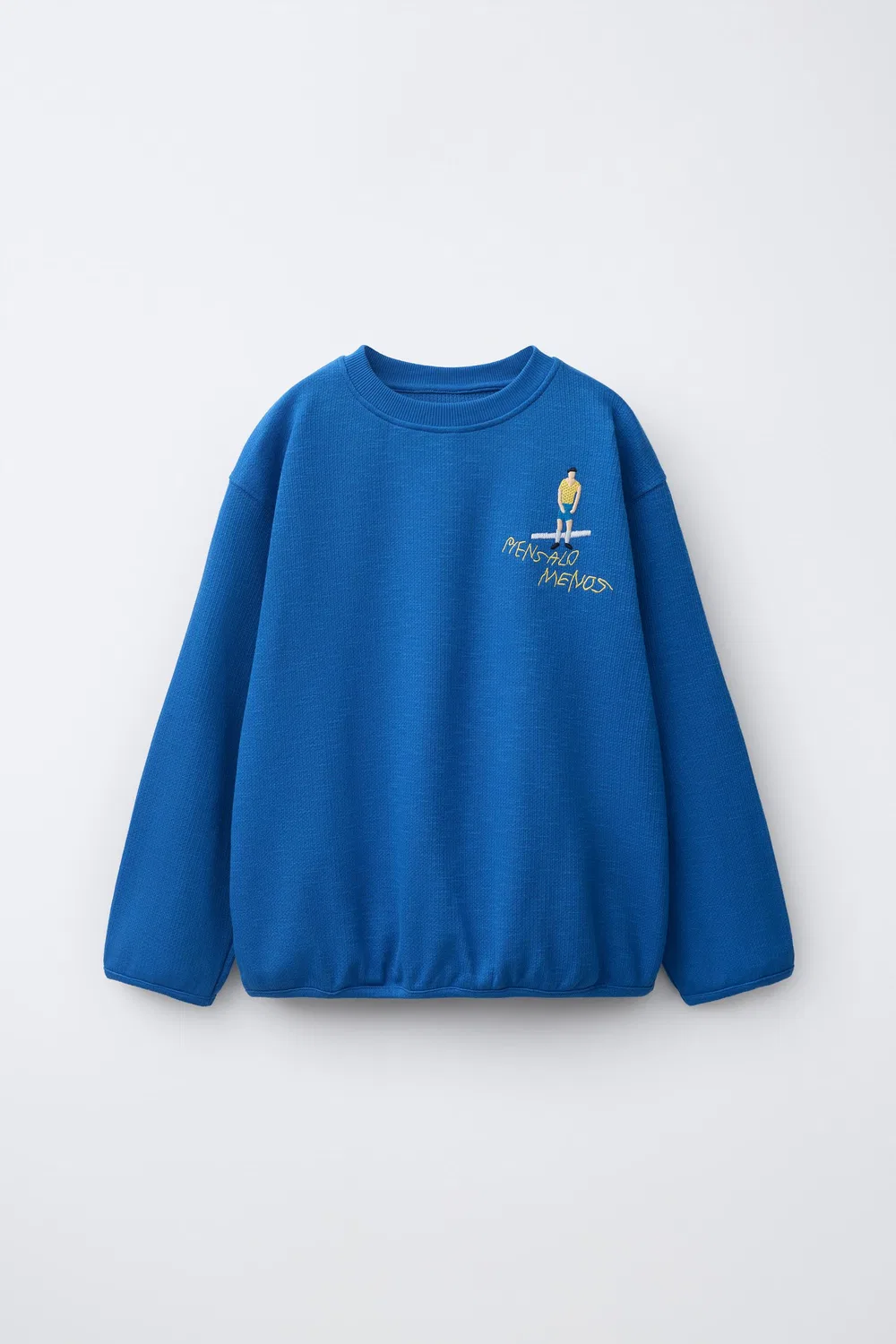 Вышитая толстовка CLARA CEBRIAN ZARA, Bluish