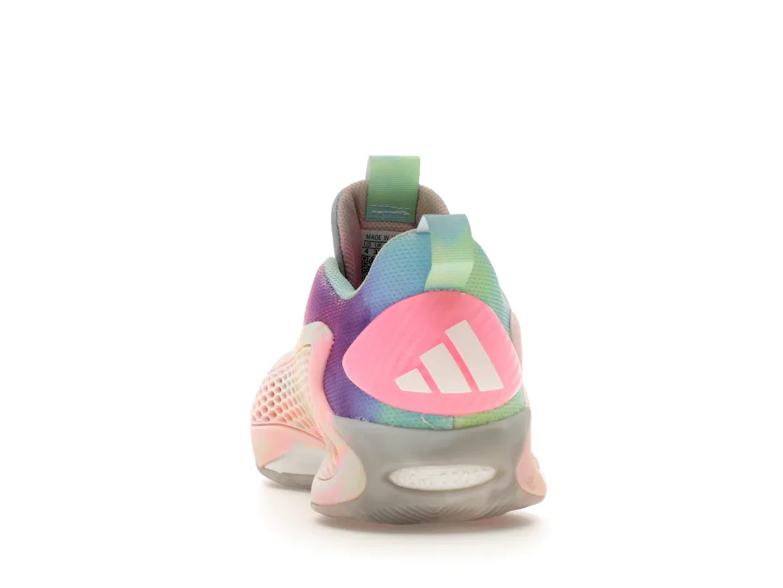 Детские кроссовки для мальчиков с низким верхом Adidas AE 1 Low, Cloud White/Acid Orange/Bliss Pink — фото 4