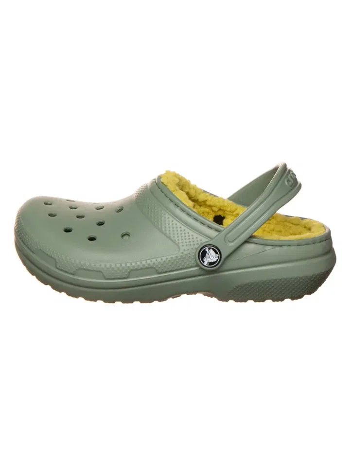 Кроксы Classic Lined Crocs, хаки